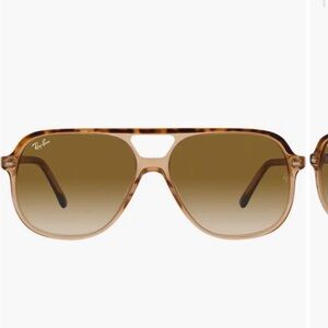 Ray-Ban Bill Brown Gradient Sunglasses with case and cleaning cloth